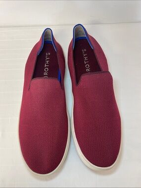 Rothy’s Red Slip-On Sneakers casual comfortable shoes women’s size 12